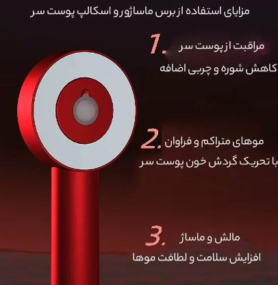 ماساژور روغن پاش و اسکالپ سر اورجینال XYT-0806