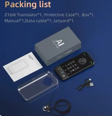 مترجم هوش مصنوعی مدل اورجینال Z16 ترجمه آفلاین و آنلاین ۱۳۹ زبان