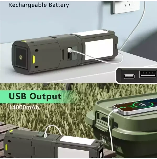 چراغ کمپینگ اورجینال شارژی پایه دار CAMPING LIGHT Z2